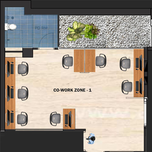 Hustle Cowork in Indiranagar